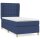 WOWONA Boxspringbett mit Matratze Blau 90x200 cm Stoff