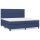 vidaXL Boxspringbett mit Matratze Blau 200x200 cm Stoff