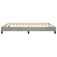 vidaXL Boxspringbett Hellgrau 160x200 cm Samt