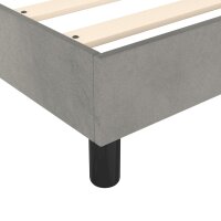 vidaXL Boxspringbett Hellgrau 160x200 cm Samt