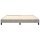 vidaXL Boxspringbett Hellgrau 160x200 cm Samt