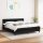 vidaXL Boxspringbett mit Matratze Schwarz 160x200 cm Stoff