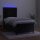 WOWONA Boxspringbett mit Matratze &amp; LED Schwarz 90x200 cm Samt