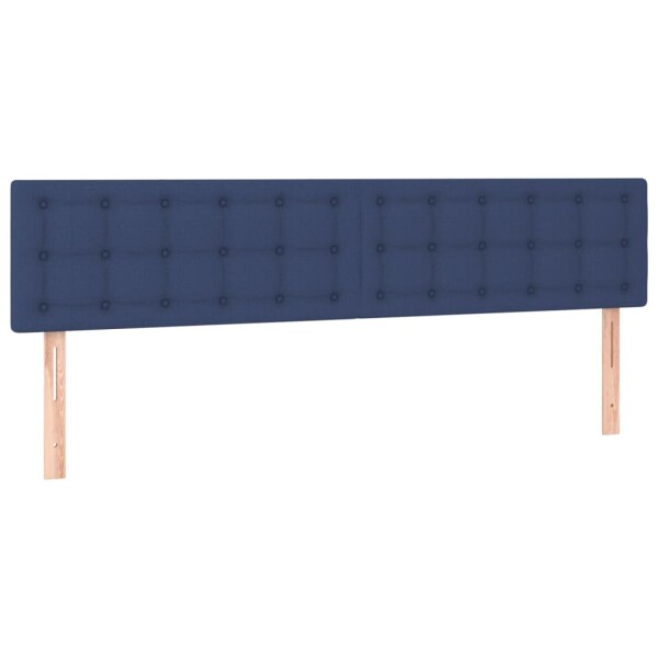 vidaXL Kopfteile 2 Stk. Blau 80x5x78/88 cm Stoff