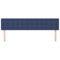 vidaXL Kopfteile 2 Stk. Blau 80x5x78/88 cm Stoff