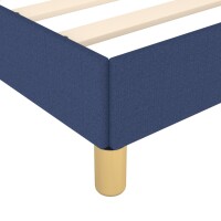 vidaXL Bettgestell mit Kopfteil Blau 100x200 cm Stoff