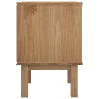 vidaXL Nachttisch OTTA Braun&amp;Grau 46x39,5x57 cm Massivholz Kiefer