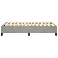 vidaXL Boxspringbett Hellgrau 120x200 cm Samt