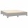 WOWONA Boxspringbett mit Matratze Hellgrau 160x200 cm Stoff