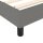 vidaXL Boxspringbett mit Matratze Dunkelgrau 160x200 cm Stoff