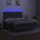 vidaXL Boxspringbett mit Matratze &amp; LED Dunkelgrau 160x200 cm Stoff