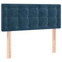 vidaXL Kopfteil Dunkelblau 90x5x78/88 cm Samt