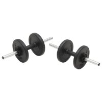 vidaXL Langhantel- und Kurzhantel-Set 30 kg