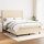 vidaXL Boxspringbett mit Matratze Creme 140x200 cm Stoff