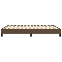 vidaXL Boxspringbett Dunkelbraun 140x190 cm Stoff