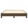 vidaXL Boxspringbett Dunkelbraun 140x190 cm Stoff