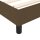 vidaXL Boxspringbett Dunkelbraun 140x190 cm Stoff