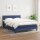 vidaXL Boxspringbett mit Matratze Blau 140x200 cm Stoff