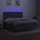 vidaXL Boxspringbett mit Matratze &amp; LED Dunkelgrau 160x200 cm Stoff