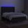 vidaXL Boxspringbett mit Matratze &amp; LED Schwarz 140x190 cm Stoff