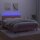 vidaXL Boxspringbett mit Matratze &amp; LED Rosa 140x200 cm Samt