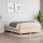 vidaXL Boxspringbett Creme 140x200 cm Stoff