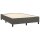 vidaXL Boxspringbett mit Matratze Dunkelgrau 140x190 cm Samt