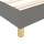 vidaXL Boxspringbett mit Matratze Dunkelgrau 90x200 cm Stoff