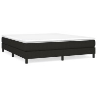 vidaXL Boxspringbett Schwarz 160x200 cm Stoff