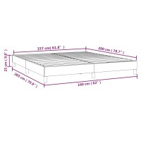 vidaXL Boxspringbett Schwarz 160x200 cm Stoff