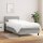 vidaXL Boxspringbett mit Matratze Hellgrau 80x200 cm Stoff