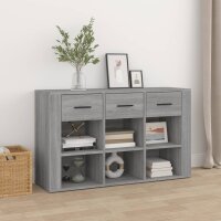 vidaXL Sideboard Grau Sonoma 100x30x59,5 cm Holzwerkstoff