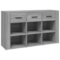 vidaXL Sideboard Grau Sonoma 100x30x59,5 cm Holzwerkstoff