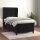 vidaXL Boxspringbett mit Matratze Schwarz 90x200 cm Samt