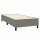 vidaXL Boxspringbett mit Matratze &amp; LED Dunkelgrau 100x200 cm Stoff