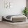 vidaXL Boxspringbett Taupe 140x200 cm Stoff