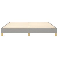 vidaXL Boxspringbett Hellgrau 160x200 cm Stoff