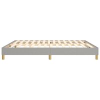 vidaXL Boxspringbett Hellgrau 160x200 cm Stoff