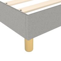 vidaXL Boxspringbett Hellgrau 160x200 cm Stoff