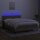 vidaXL Boxspringbett mit Matratze &amp; LED Taupe 140x200 cm Stoff