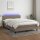 vidaXL Boxspringbett mit Matratze &amp; LED Taupe 140x200 cm Stoff