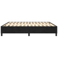 vidaXL Boxspringbett Schwarz 180x200 cm Samt