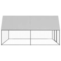 vidaXL Outdoor-H&uuml;hnerk&auml;fig 3x4x2 m Verzinkter Stahl