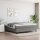 vidaXL Boxspringbett Dunkelgrau 180x200 cm Stoff