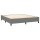 vidaXL Boxspringbett mit Matratze &amp; LED Dunkelgrau 180x200 cm Stoff