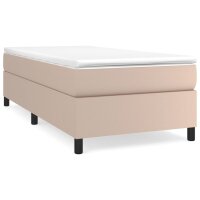 vidaXL Boxspringbett Cappuccino-Braun 80x200 cm Kunstleder