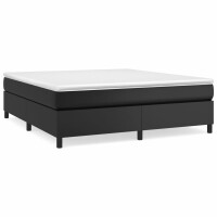 vidaXL Boxspringbett Schwarz 180x200 cm Kunstleder