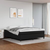 vidaXL Boxspringbett Schwarz 180x200 cm Kunstleder