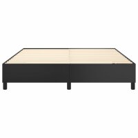 vidaXL Boxspringbett Schwarz 180x200 cm Kunstleder