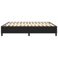 vidaXL Boxspringbett Schwarz 180x200 cm Kunstleder